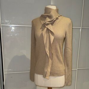 Vintage Gianfranco Ferre Beige Cowl Neck Sweater